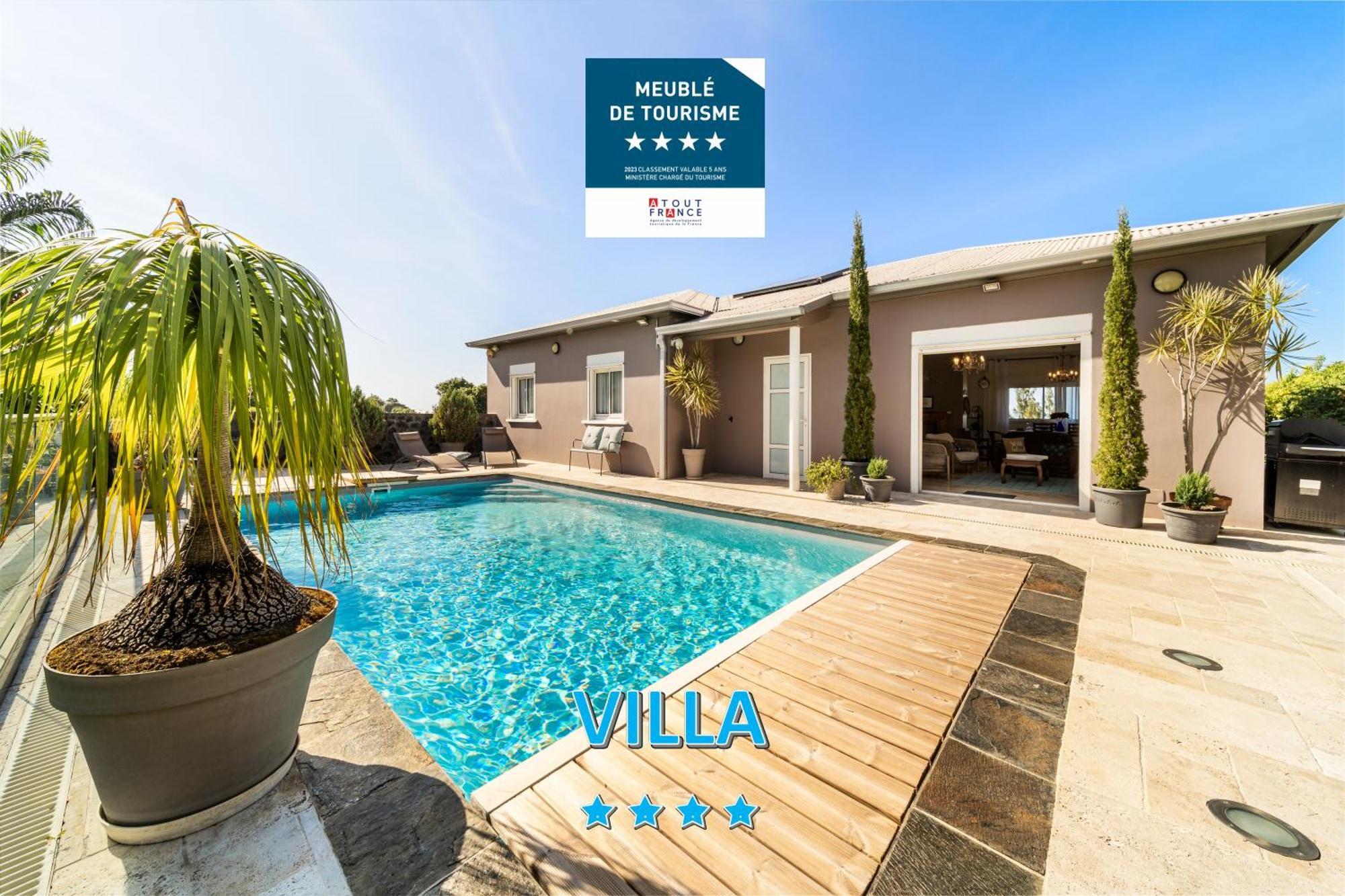 Villa Avec Piscine Vue Mer Et Montagne, En Pleine Nature Saint-Joseph Exterior foto