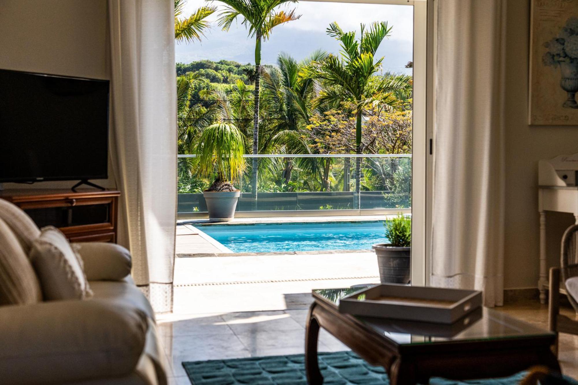 Villa Avec Piscine Vue Mer Et Montagne, En Pleine Nature Saint-Joseph Exterior foto